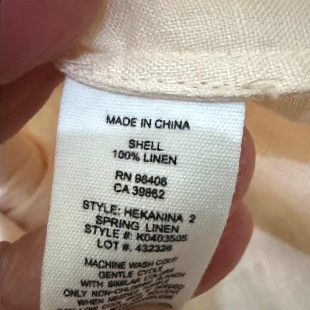 THEORY 100% Linen Button-Up Shirt - Unbranded - Picture 7 of 11